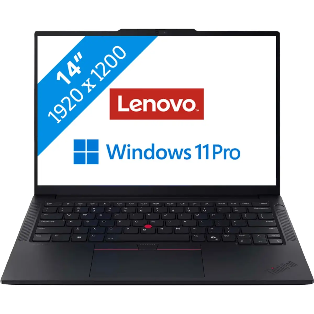 Lenovo ThinkPad E14 G7 (Intel) Copilot+ PC- 21U200A5MH QWERTY, coloris Noir, vue de face