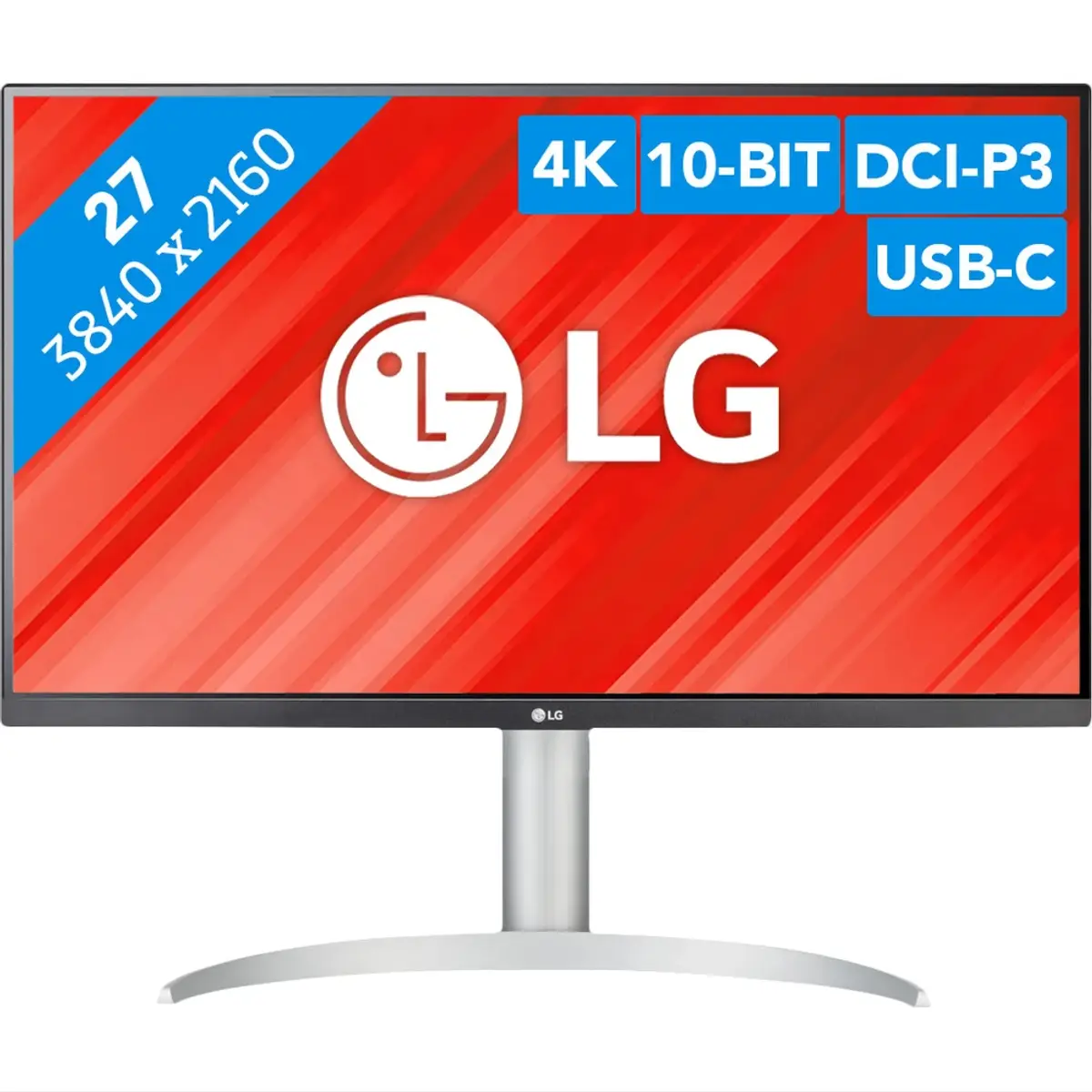 LG 27UP850K-W.AEU, coloris Blanc, vue de face