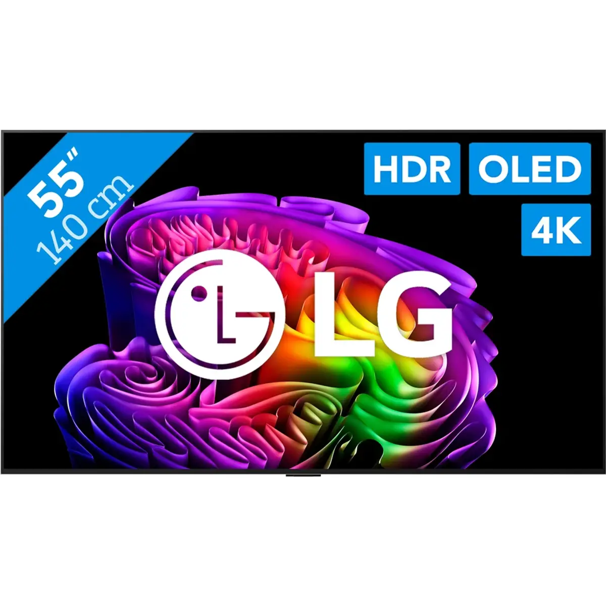 LG OLED EVO 55" G6 (2026), coloris Noir, vue de face