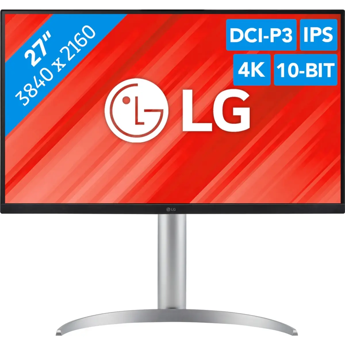 LG UltraFine 27UQ850V-W, coloris Blanc, vue de face