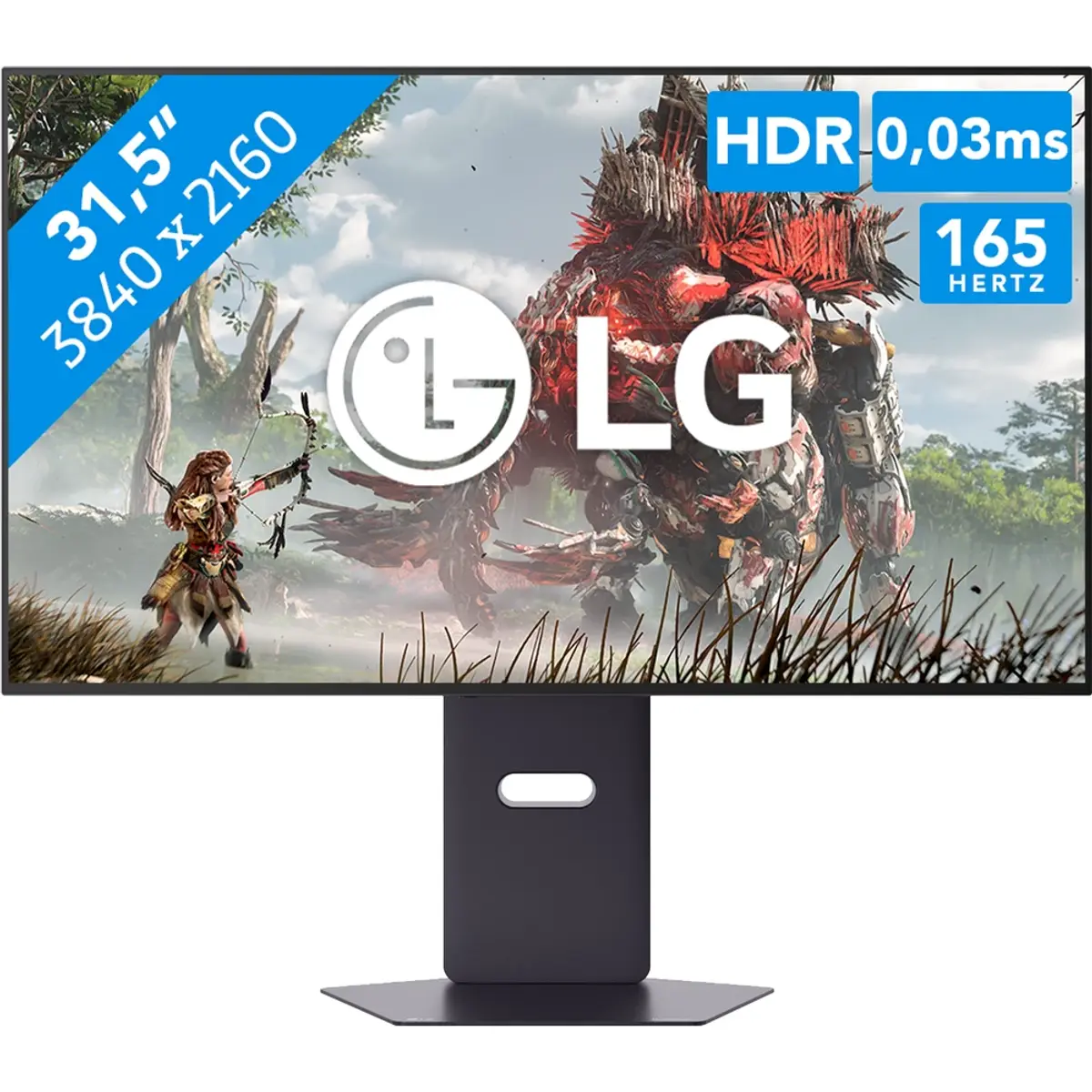LG UltraGear OLED 32GX850A-B, coloris Noir, vue de face