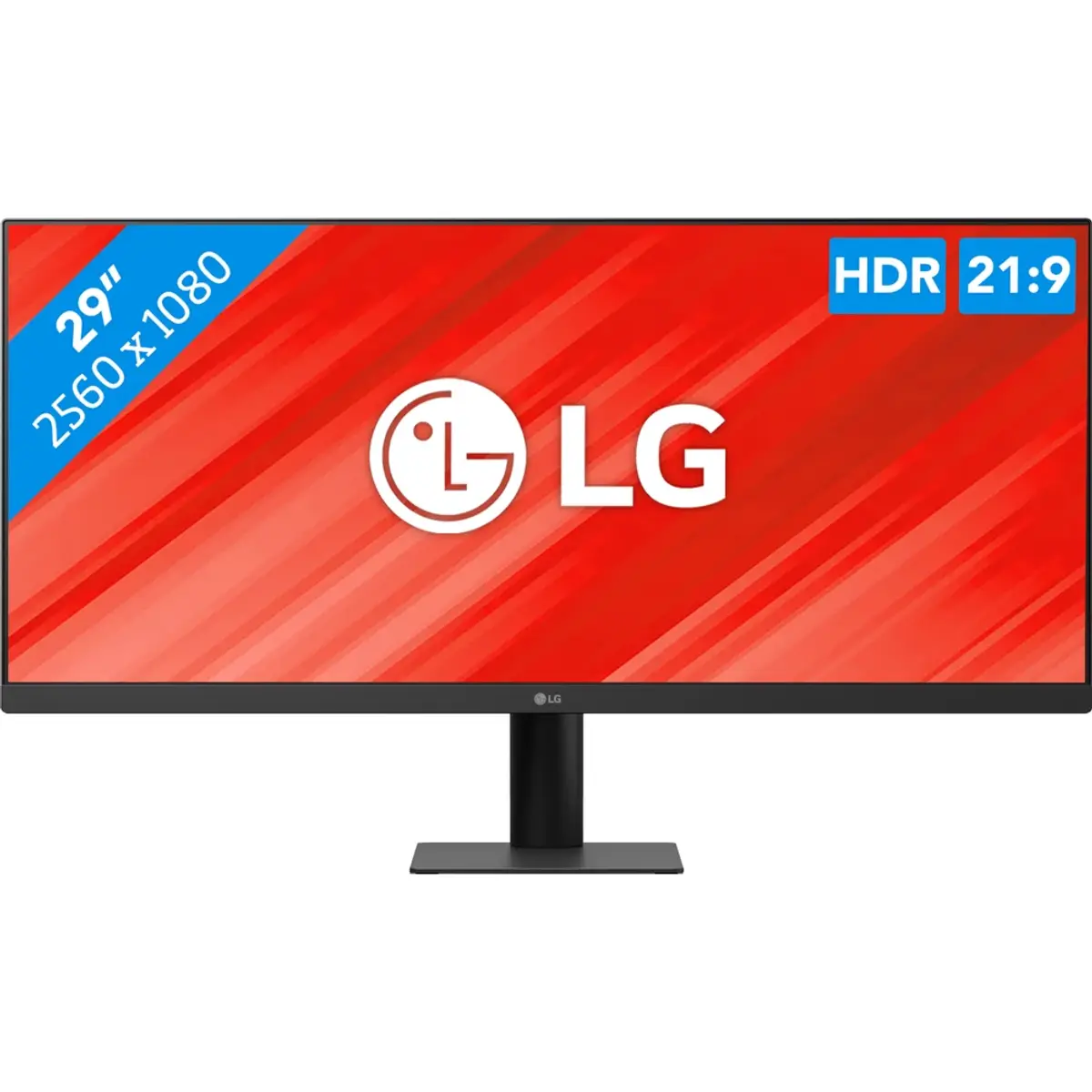LG UltraWide 29U511A-B, coloris Noir, vue de face