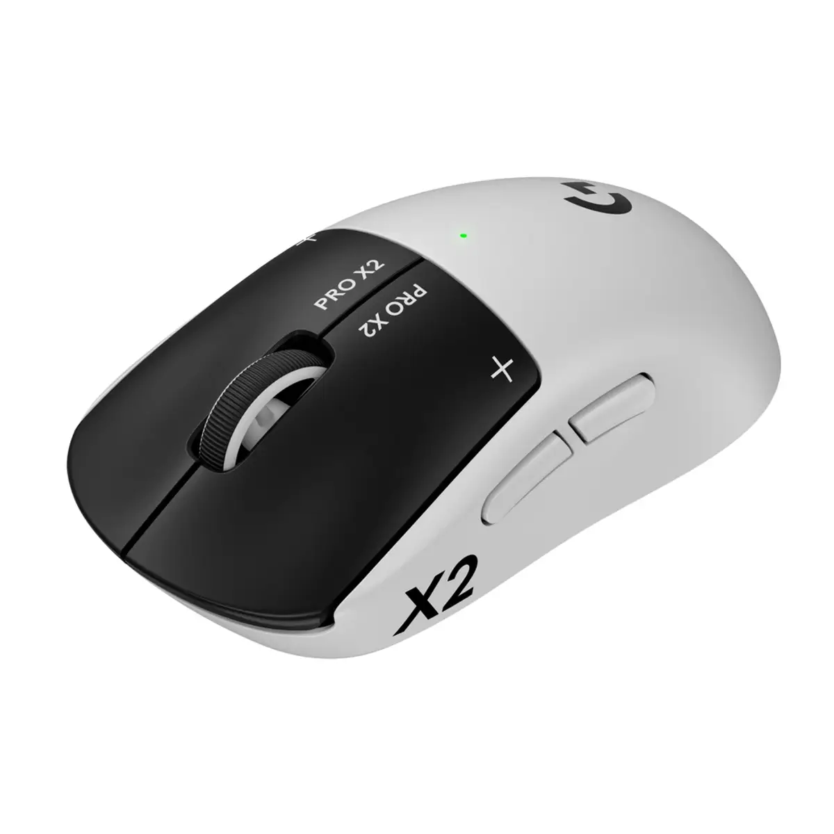 Logitech G PRO X2 Superstrike Lightspeed Sans Fil Souris Gamer, coloris Blanc, Noir, vue de face
