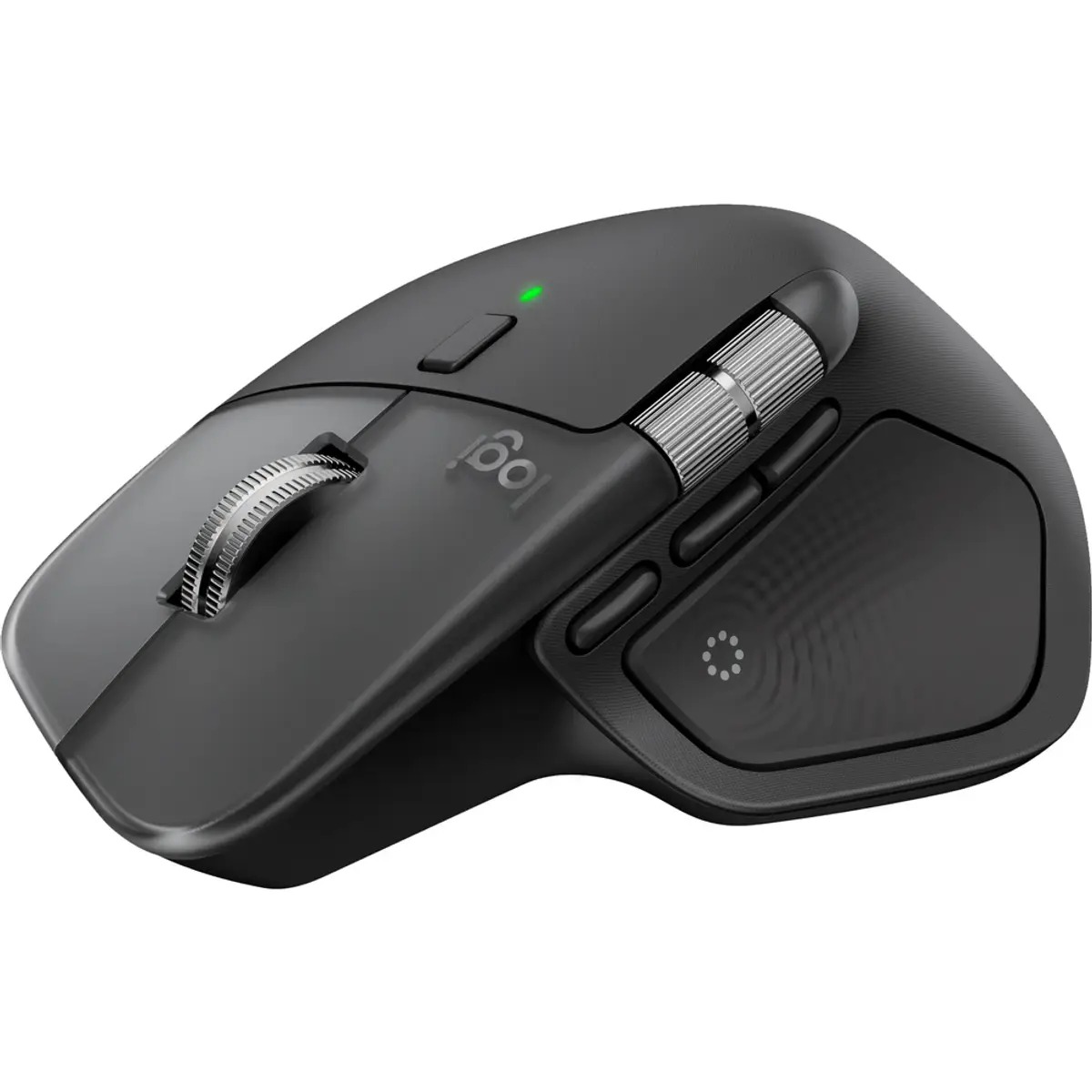 Logitech MX Master 4 pour Mac, coloris Noir Sidéral, vue de face