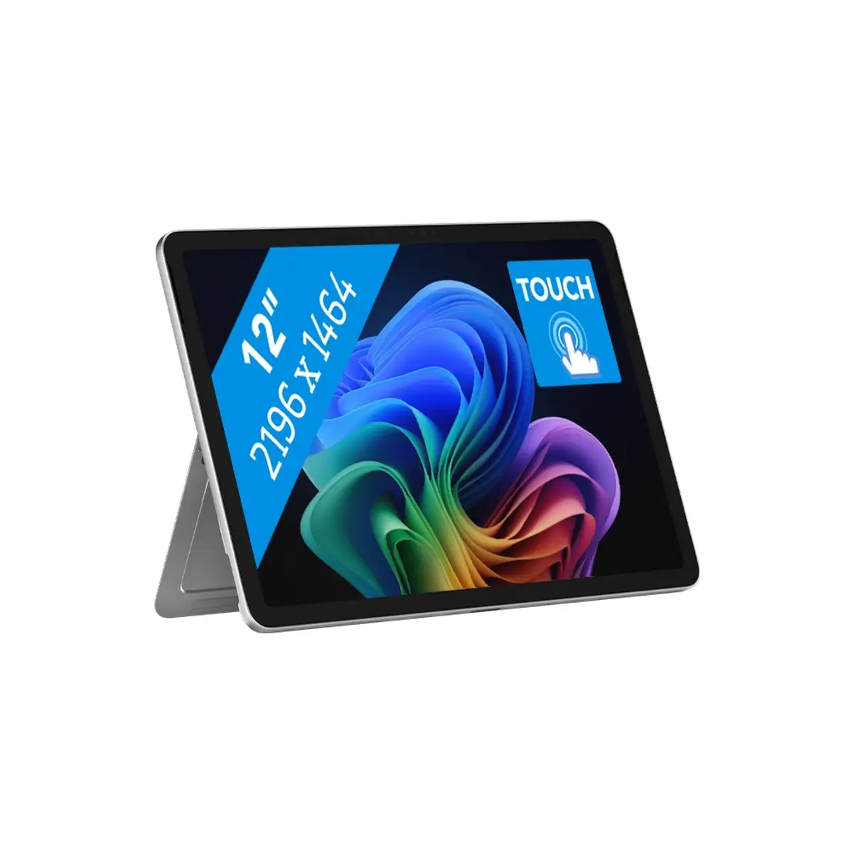 Microsoft Surface Pro 12" Copilot+ PC Snapdragon X Plus/ 16GB/ 512 GB, coloris Argent, vue de face