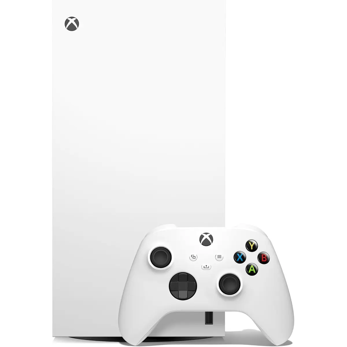 Microsoft Xbox Series X Digital Edition 1 To Robot White, coloris White, vue de face