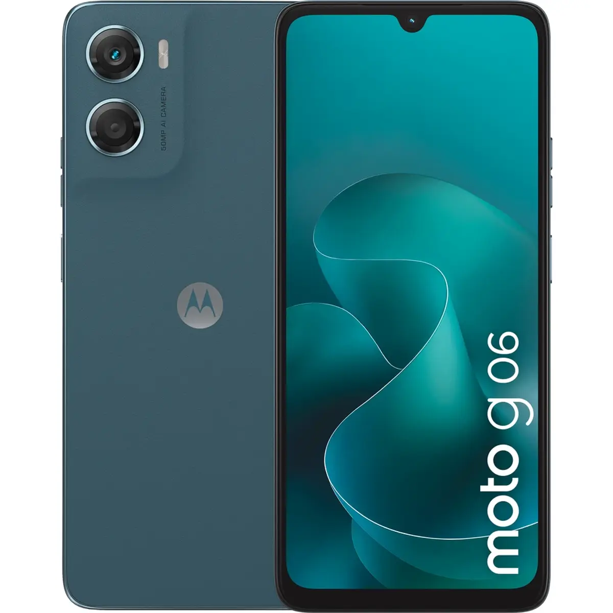 Motorola Moto G06 256 Go Tapestry Blue 4G, coloris Blue, vue de face
