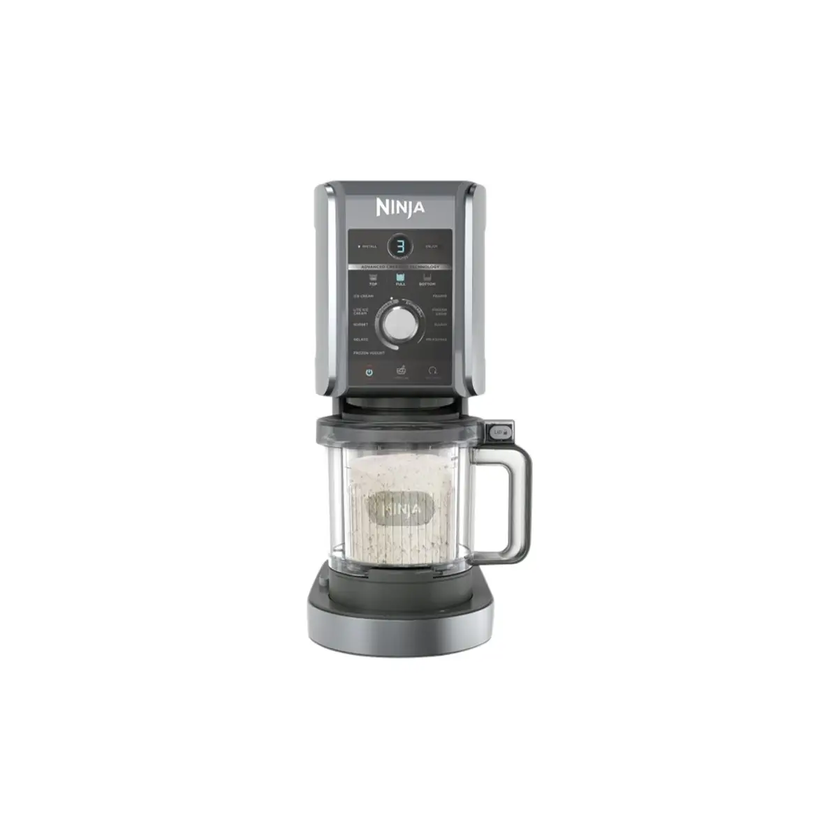 Ninja Creami Deluxe NC502EU, coloris Gris, vue de face