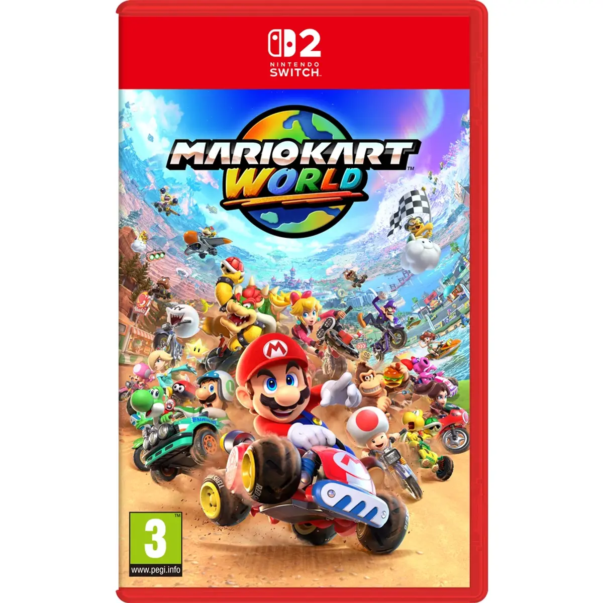 Nintendo Mario Kart World Nintendo Switch 2, coloris Noir, vue de face