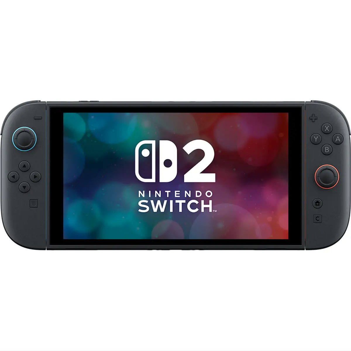 Nintendo Switch 2 (2026), coloris Noir, vue de face