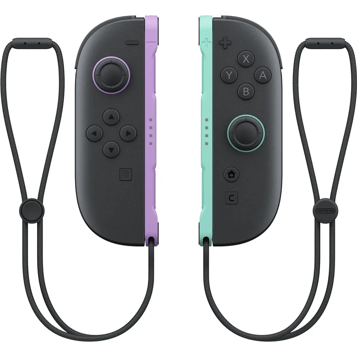 Nintendo Switch 2 Joy-Con set Violet/Vert, coloris Violet / Vert, vue de face