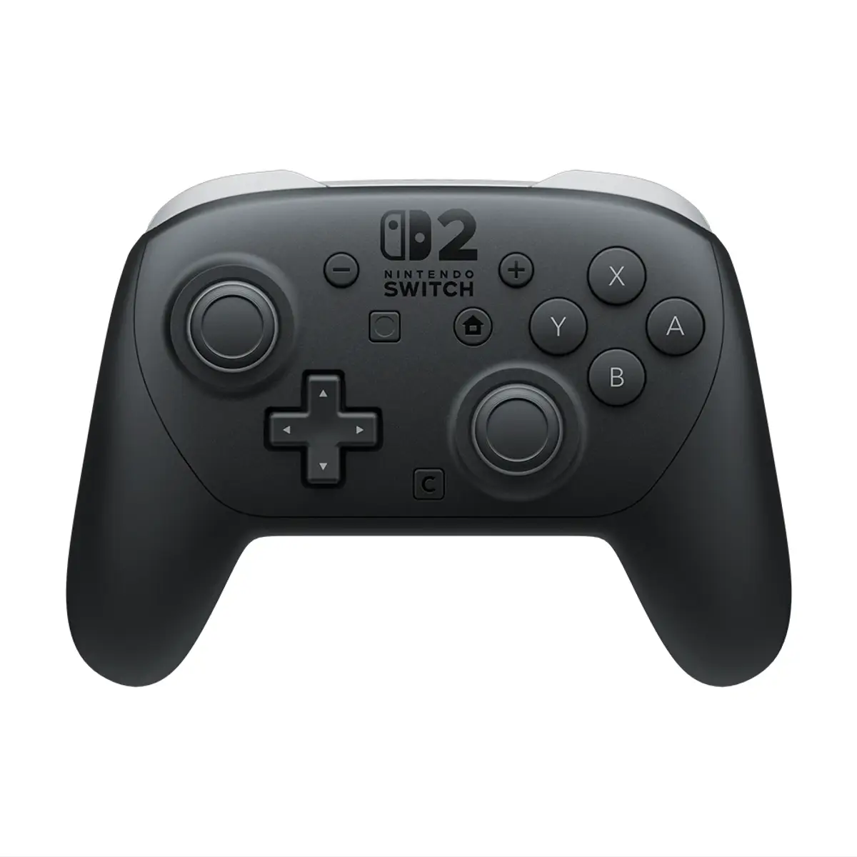 Nintendo Switch 2 Pro Controller, coloris Noir, vue de face