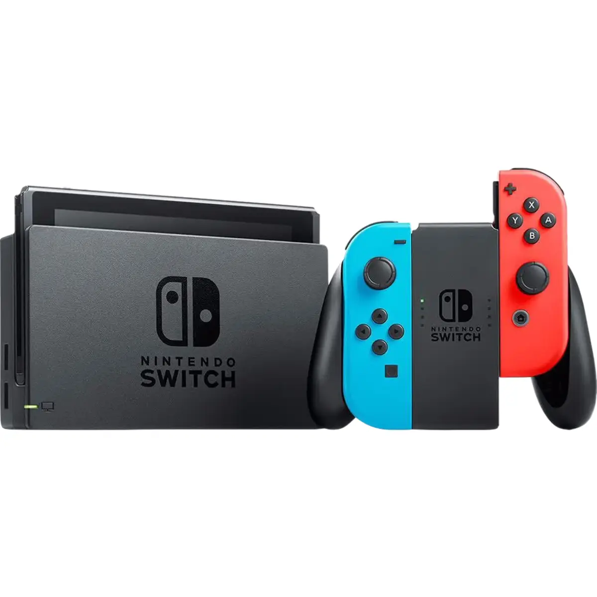 Nintendo Switch Rouge/Bleu, coloris Rouge / Bleu, vue de face
