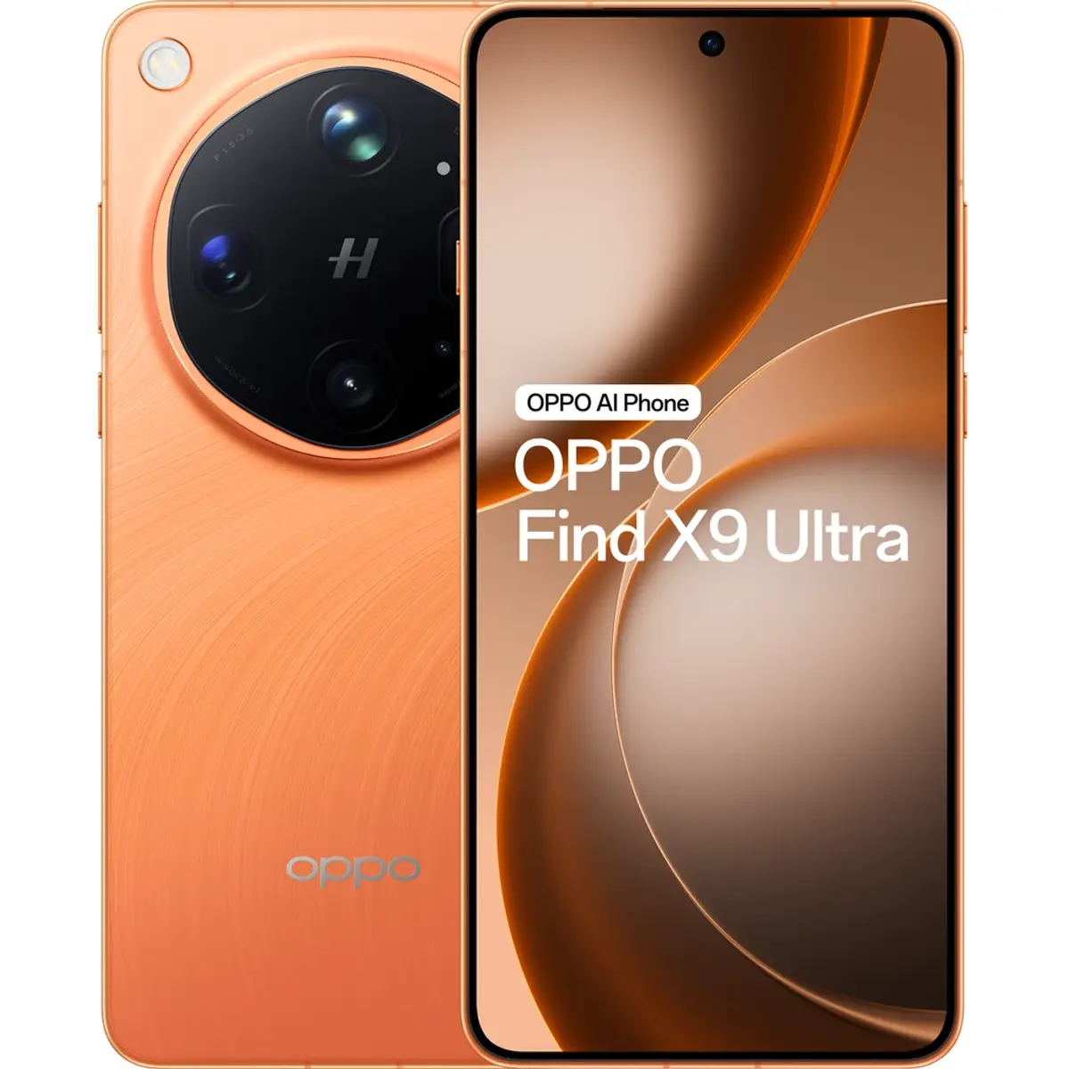 OPPO Find X9 Ultra 5G, coloris Orange, vue de face