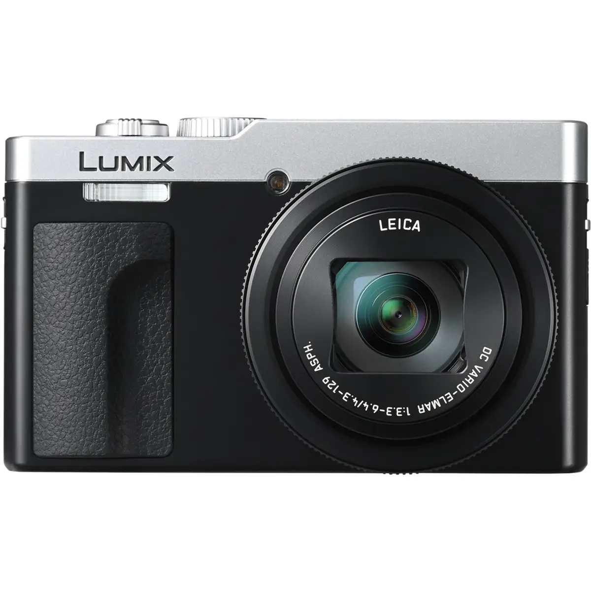 Panasonic Lumix DC-TZ99E, coloris Argent, vue de face