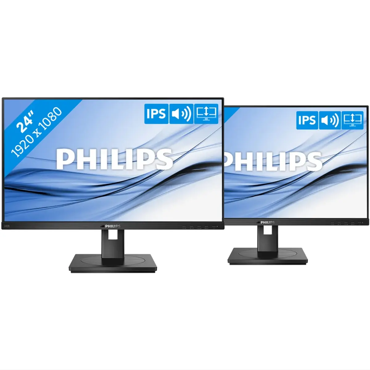 Philips 242B1G/00 Duo Pack, coloris Noir, vue de face
