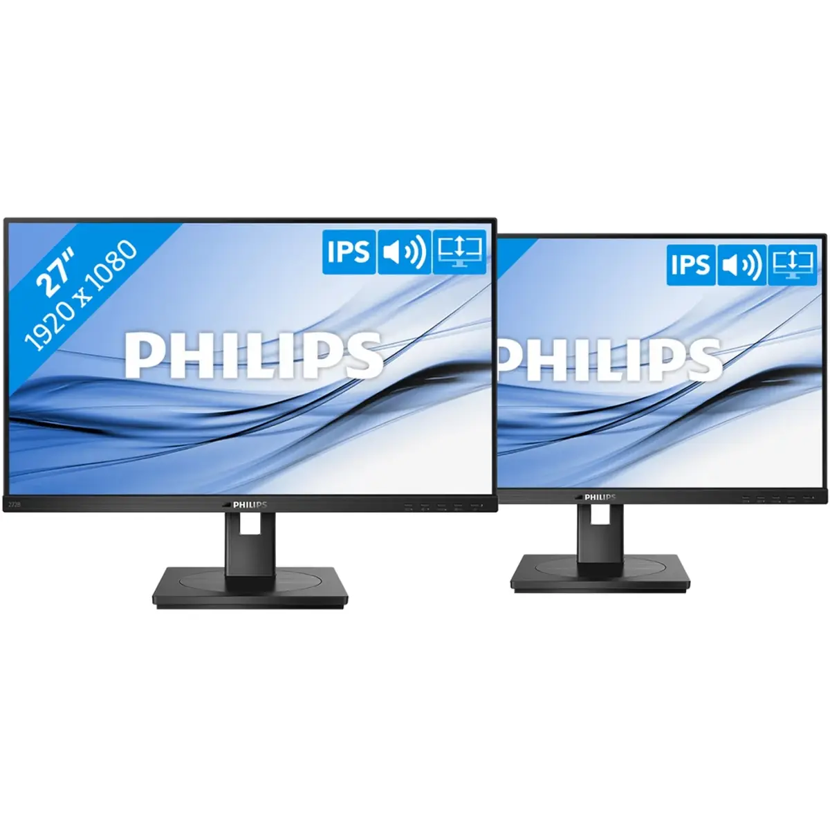 Philips 272B1G/00 Duo Pack, coloris Noir, vue de face