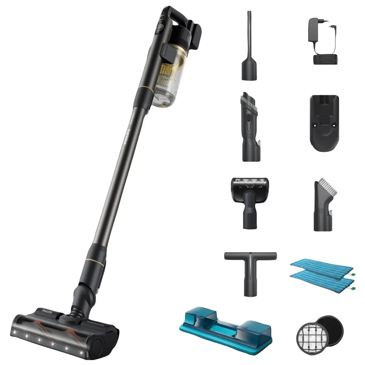Philips 7000 Series Aqua XC7057/01, coloris Noir, vue de face