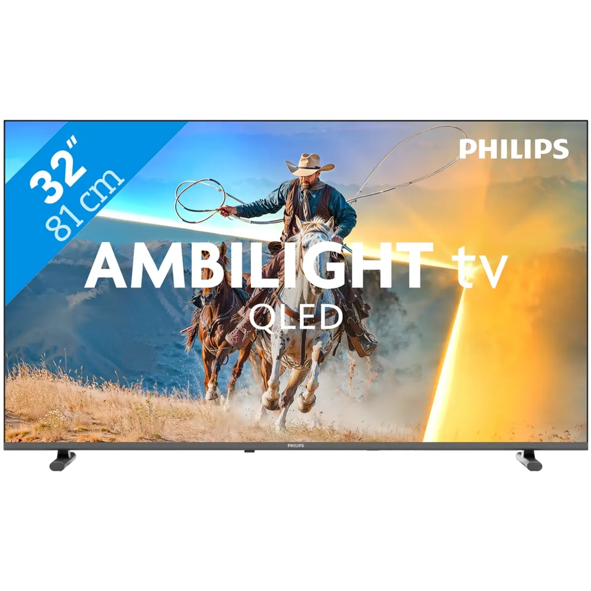 Philips Ambilight 32" PQS6901 (2026), coloris Noir, vue de face