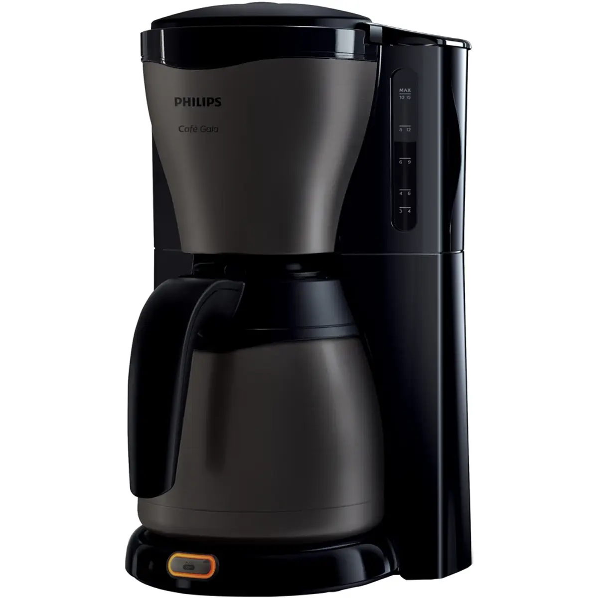 Philips Gaia HD7547/80 Titanium, coloris Noir, vue de face