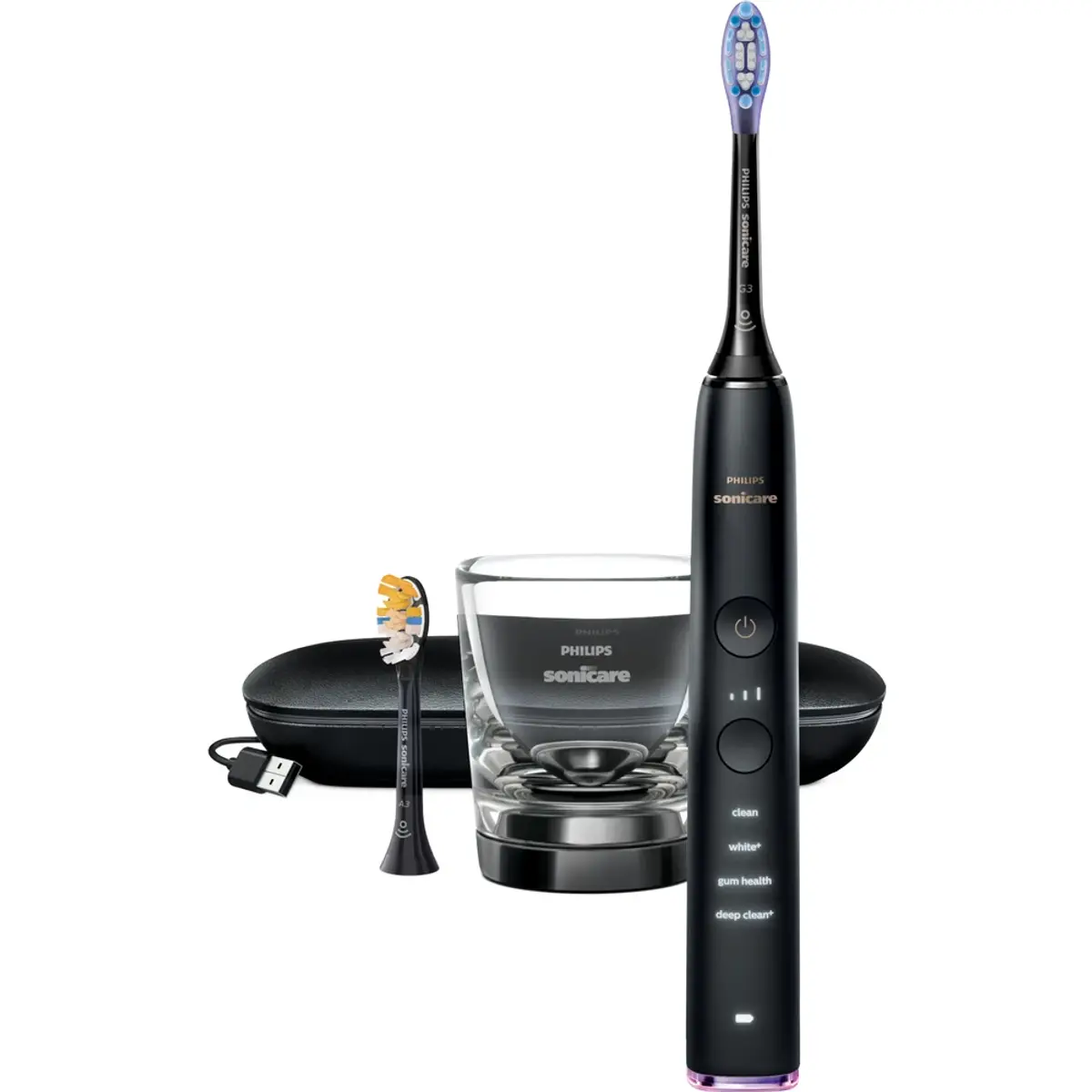 Philips Sonicare DiamondClean Smart 9400 HX9917/89, coloris Noir, vue de face