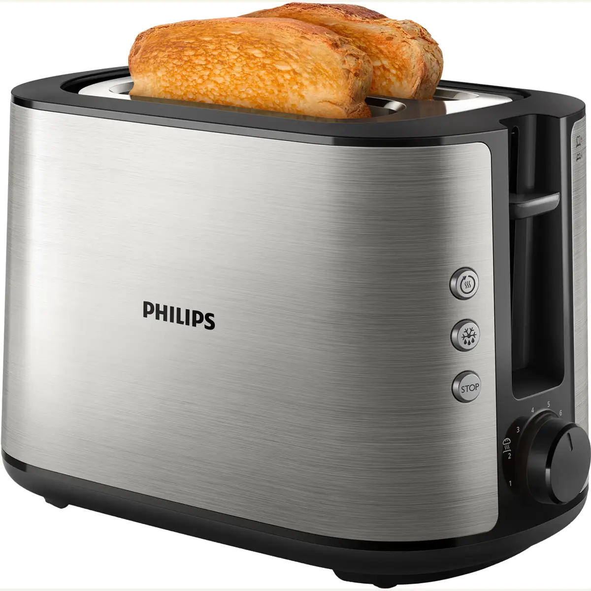 Philips Viva Collection HD2650/90, coloris Argent, vue de face