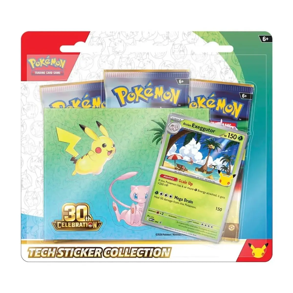 Pokémon 30e anniversaire — Tech Sticker Collection Noadkoko d’Alola — Pokémon