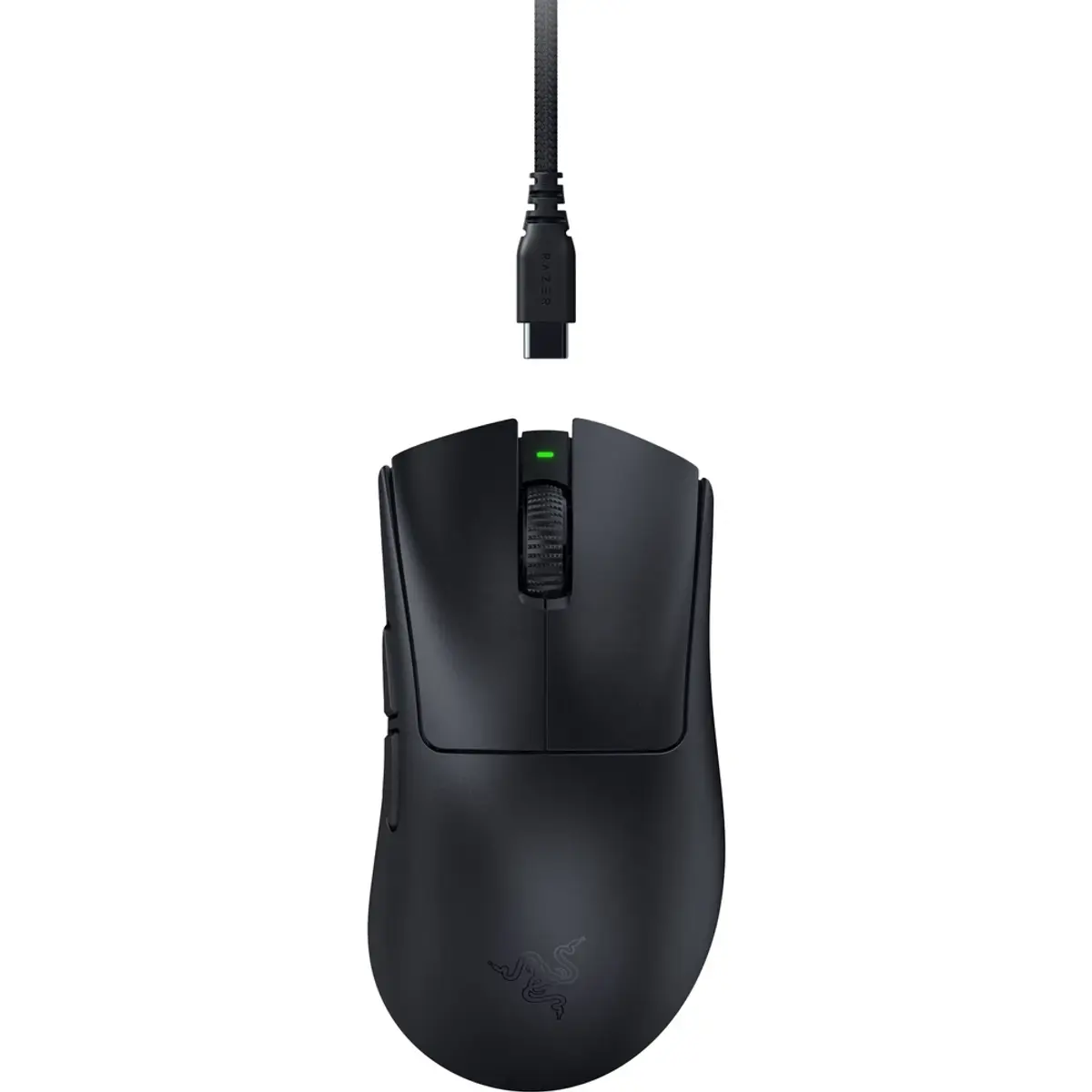 Razer DeathAdder V4 Pro Gaming souris, coloris Noir, vue de face
