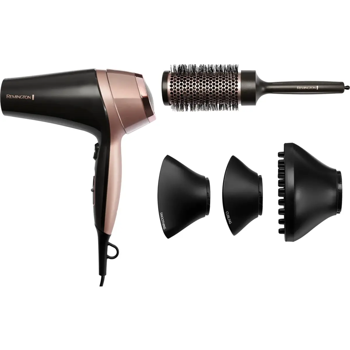 Remington D5706 Curl & Straight Confidence, coloris Gris, vue de face