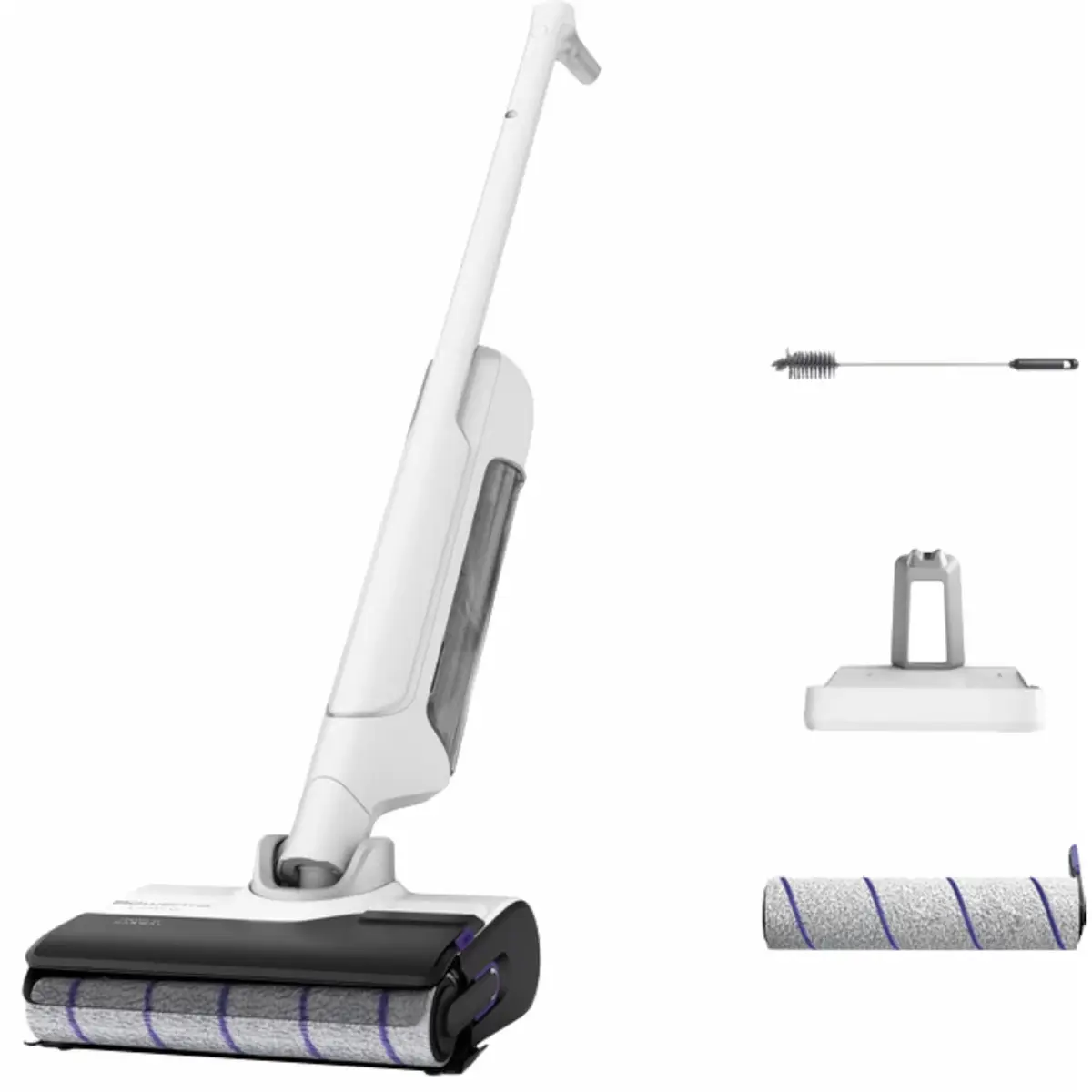 Rowenta X-Clean 10 GZ7540, coloris Blanc, Argent, vue de face