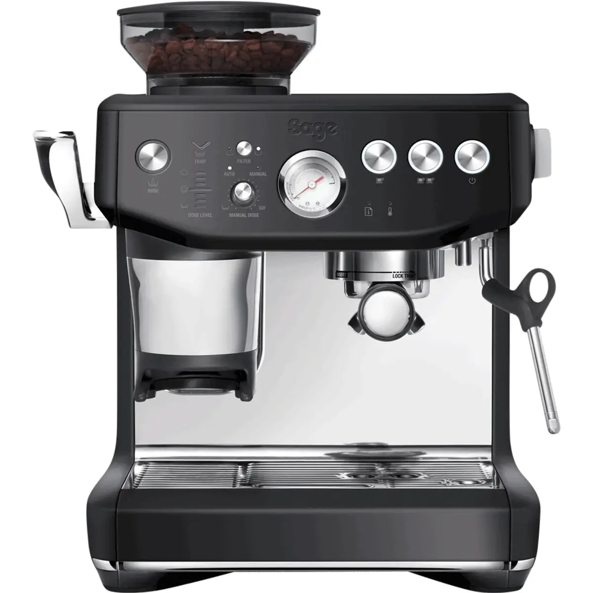 Sage Barista Express Impress Black Truffle, coloris Black, vue de face