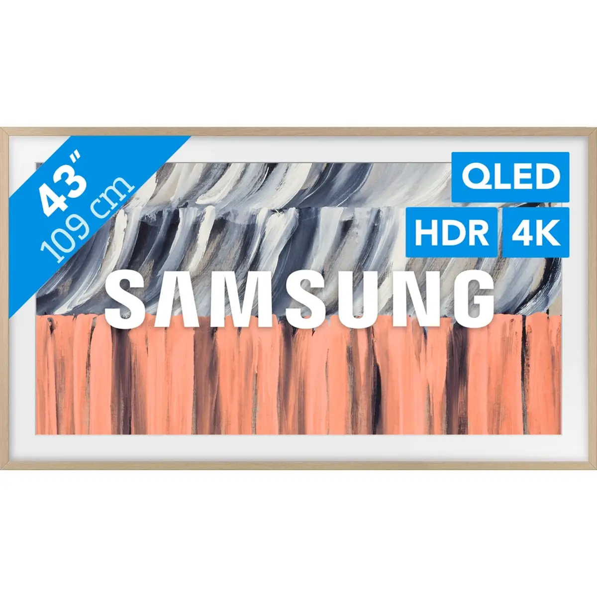 Samsung 43" The Frame (2026), coloris Noir, vue de face