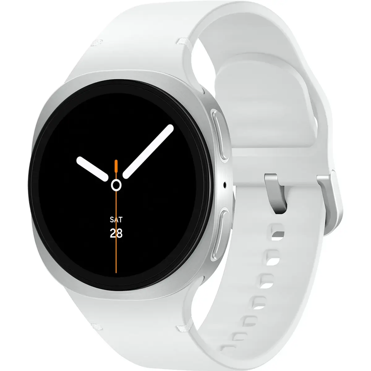 Samsung Galaxy Watch 8 40 mm, coloris Argent, vue de face