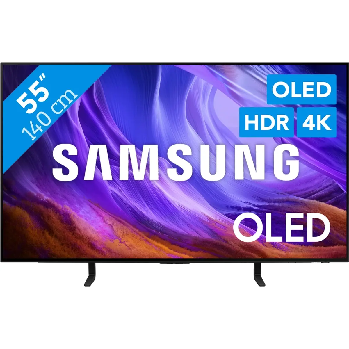Samsung OLED 55" S83H (2026), coloris Noir, vue de face