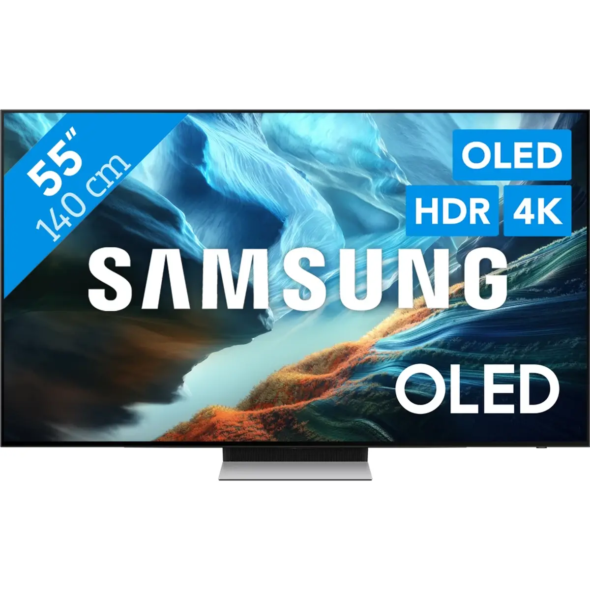 Samsung OLED 55" S90H (2026), coloris Noir, vue de face
