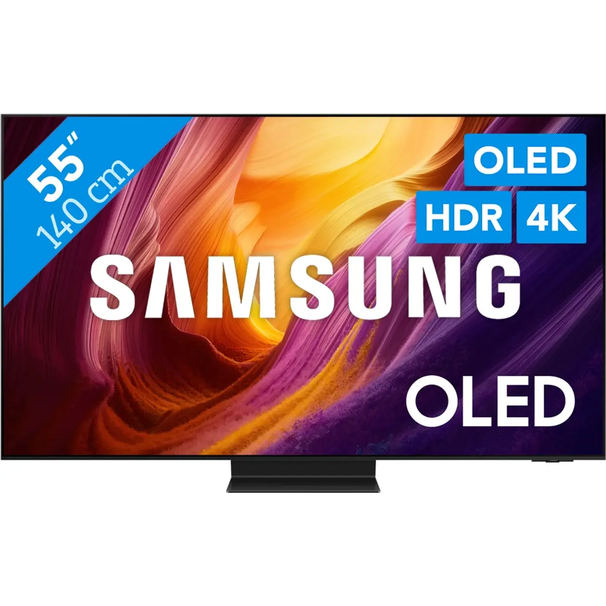 Samsung OLED 55" S95H (2026), coloris Noir, vue de face