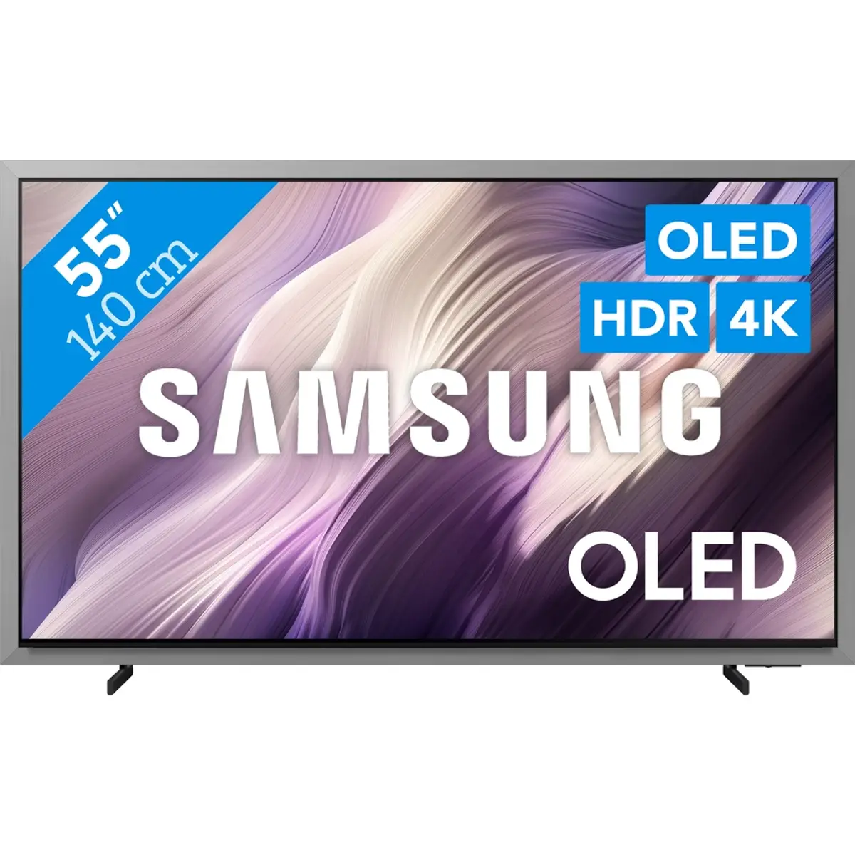 Samsung OLED 55" S99H (2026), coloris Noir, vue de face