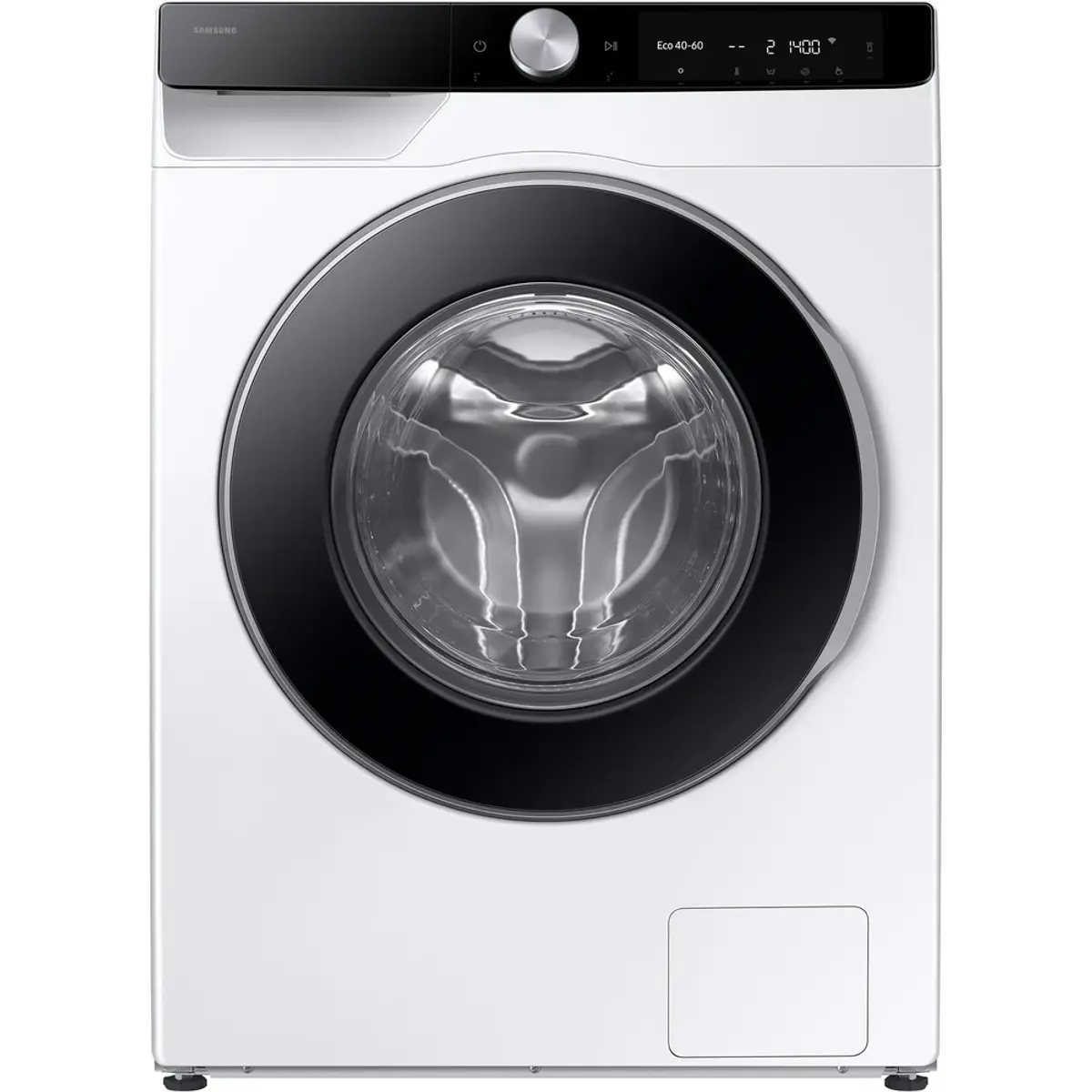Samsung WW90DG6U85LK AI Wash, coloris Blanc, vue de face