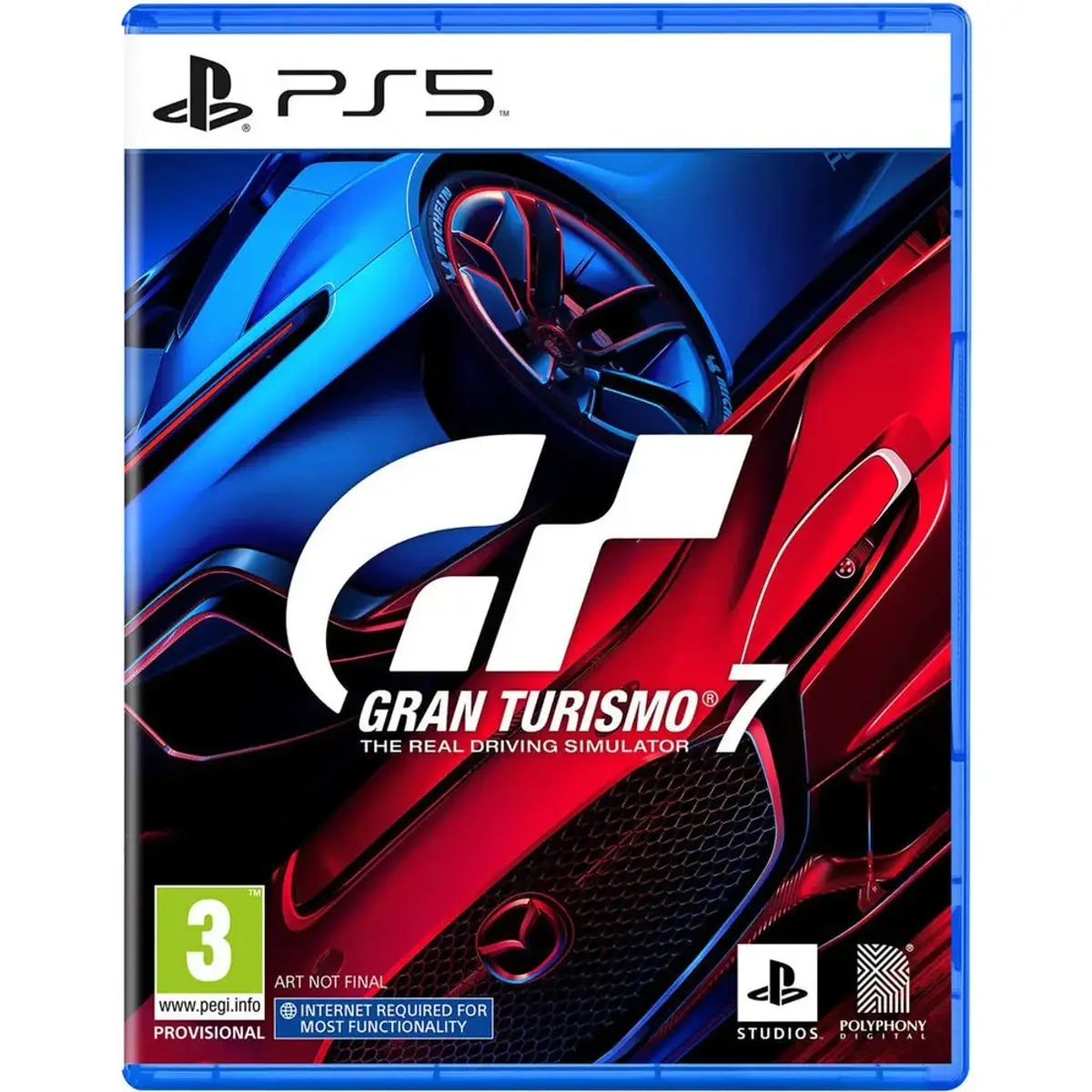 Sony Gran Turismo 7 PS5, vue de face