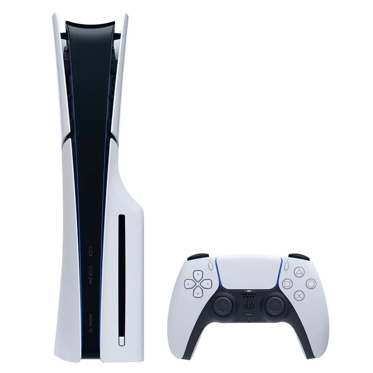 Sony PlayStation 5 Slim Disc Edition, coloris Blanc, vue de face