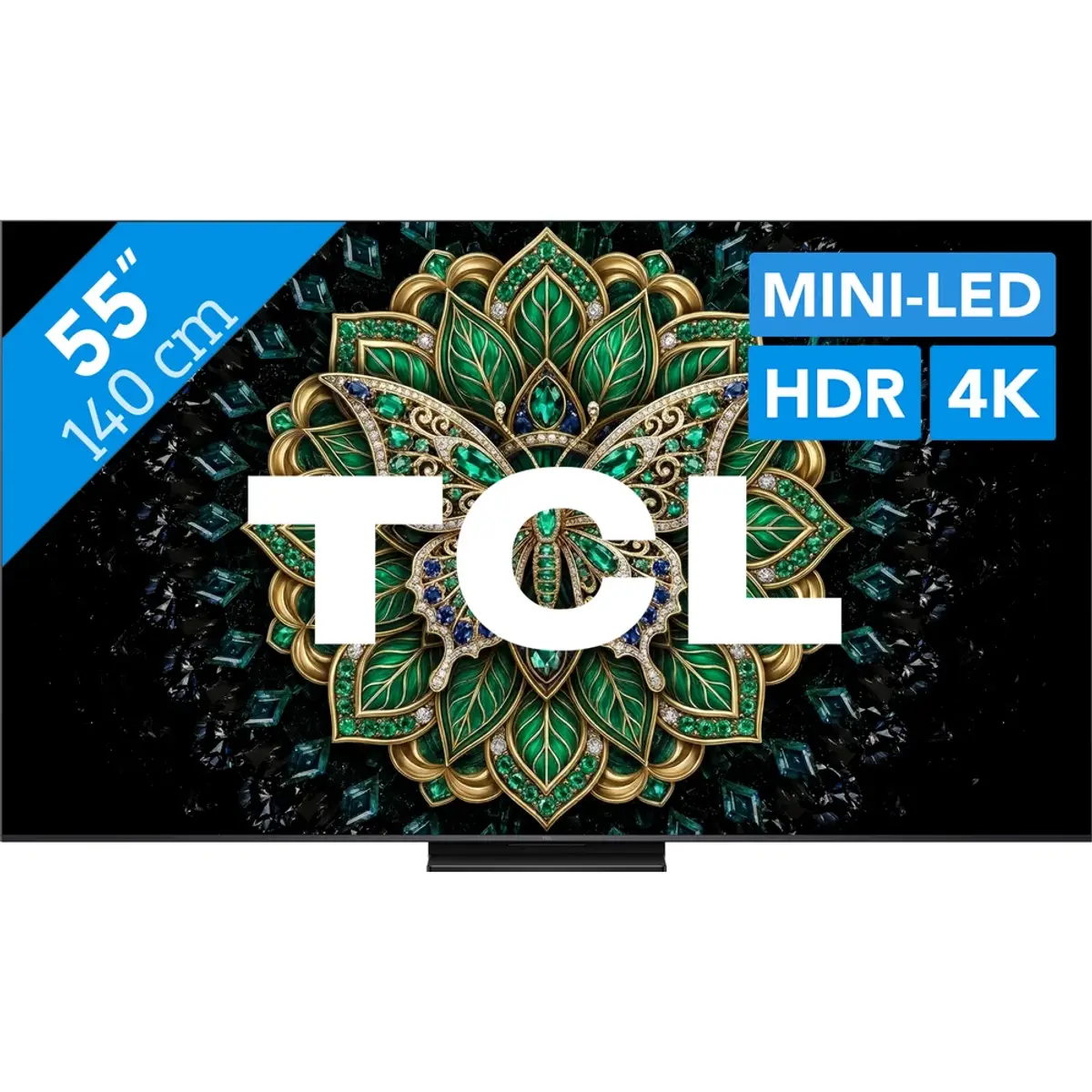 TCL QD Mini-led 55" C69K Pro (2026), coloris Noir, vue de face