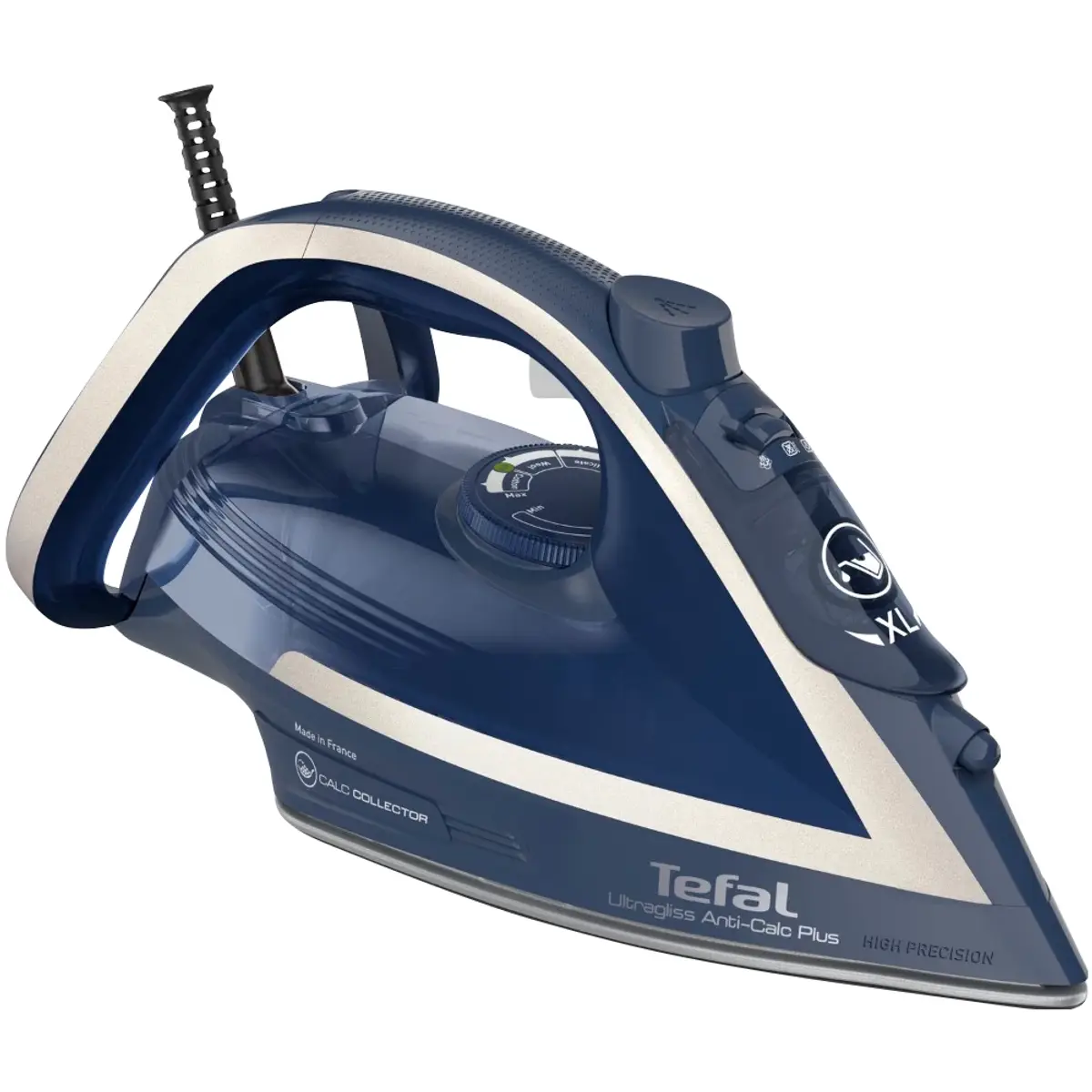 Tefal Ultragliss Anti-Calc Plus FV6830, coloris Bleu, vue de face