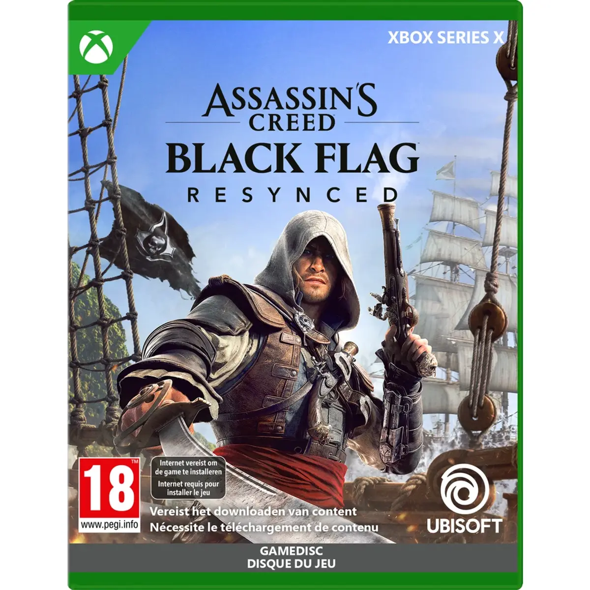 Ubisoft Assassin's Creed Black Flag Resynced Xbox Series X, coloris Black, vue de face