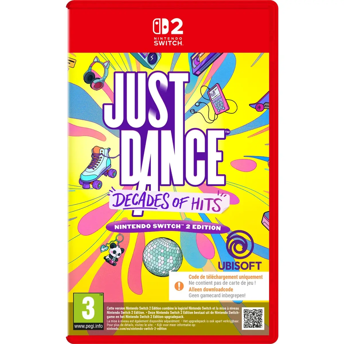 Ubisoft Just Dance Decades of Hits Nintendo Switch 2, vue de face