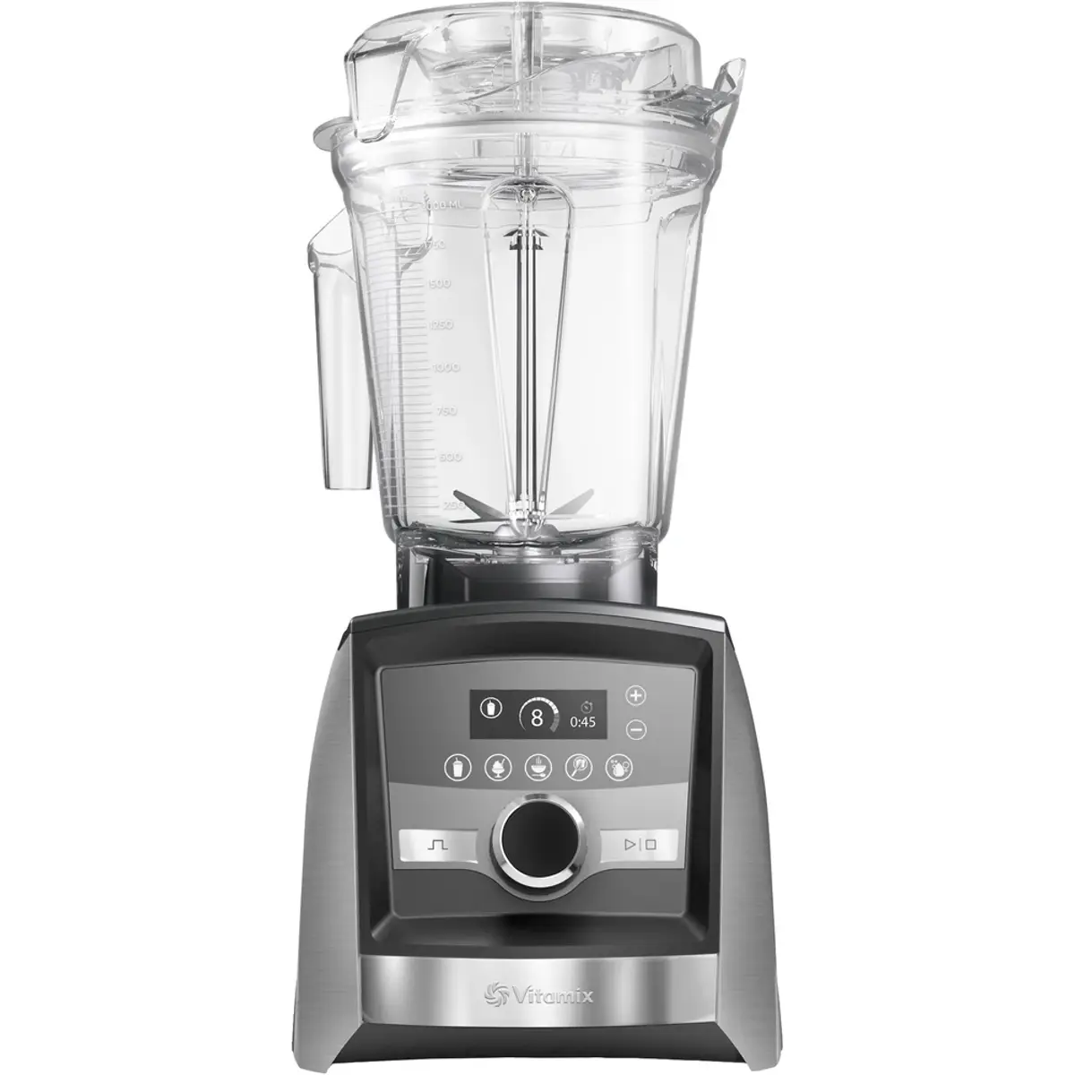Vitamix Ascent A3500i Inox Brossé, coloris Argent, vue de face