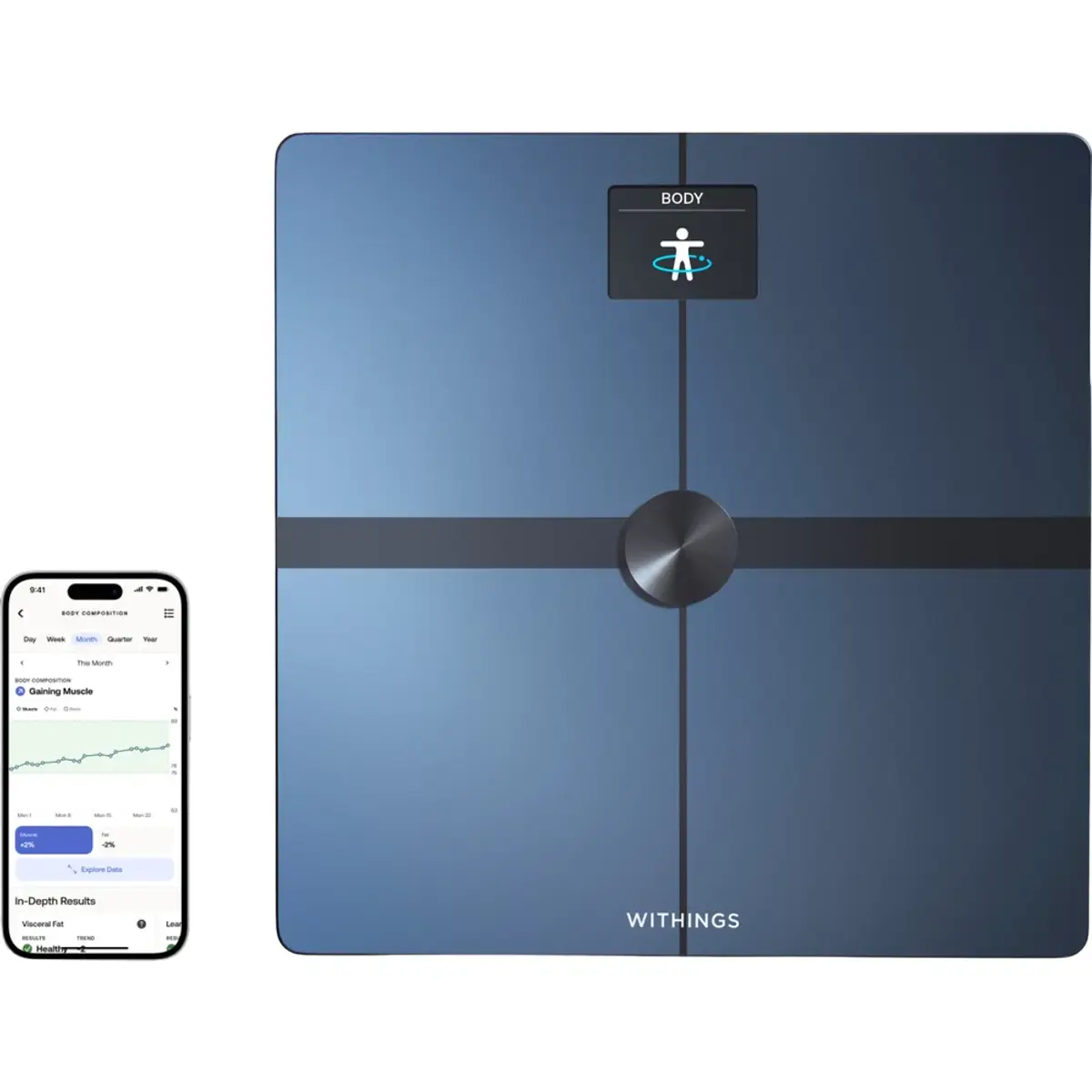Withings Body Smart Noir, coloris Noir, vue de face