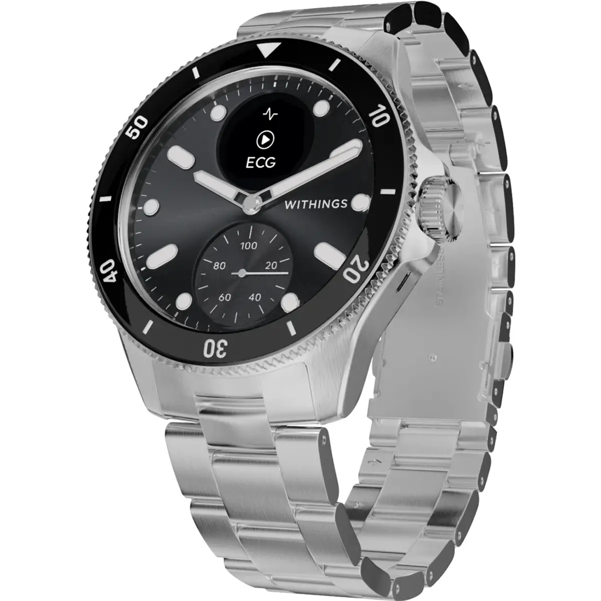 Withings Scanwatch Nova Noir, coloris Noir, vue de face