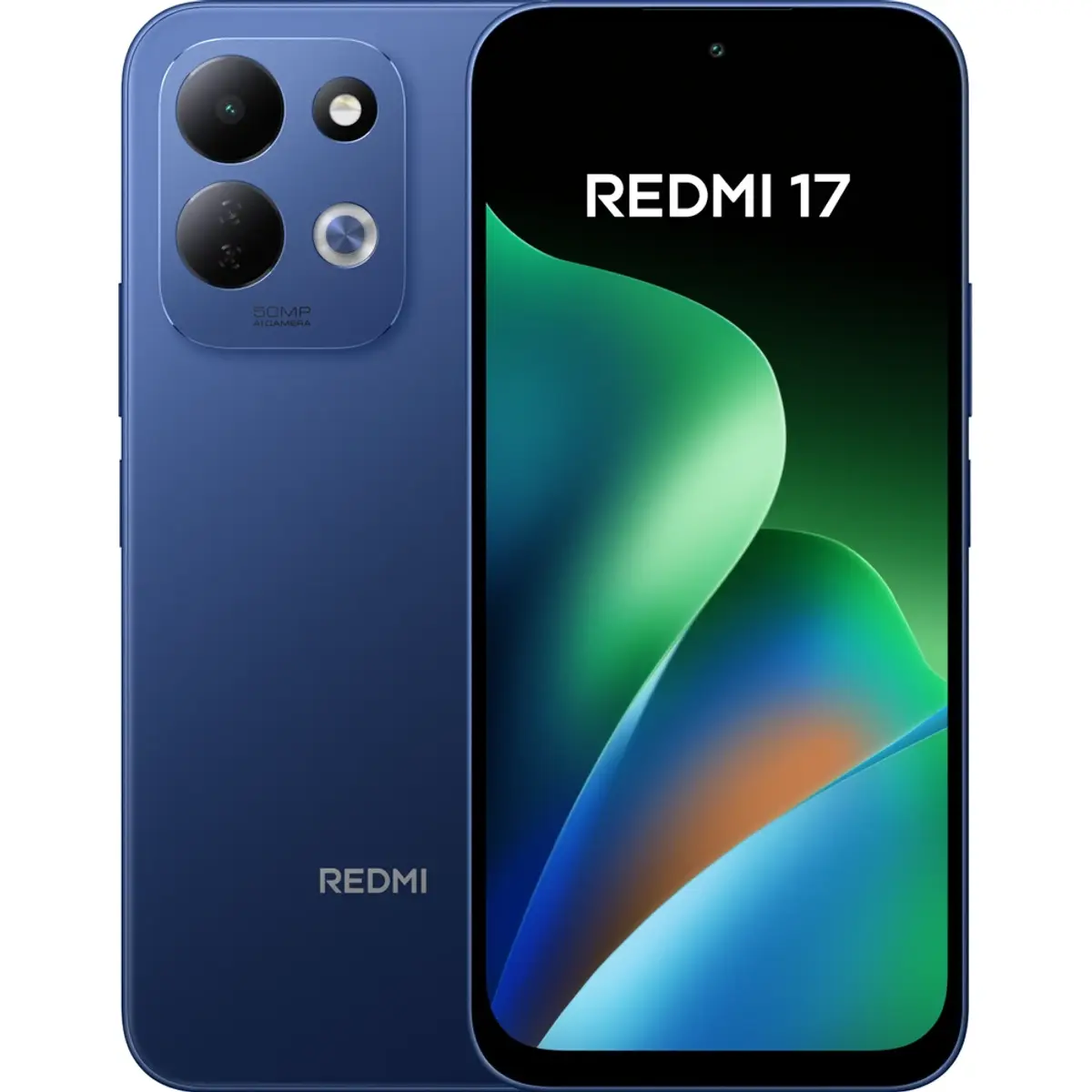 Xiaomi Redmi 17 256 Go Bleu 4G, coloris Bleu, vue de face